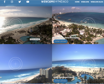 Webcams en Malecón Tajamar y Playa Delfines en Cancún